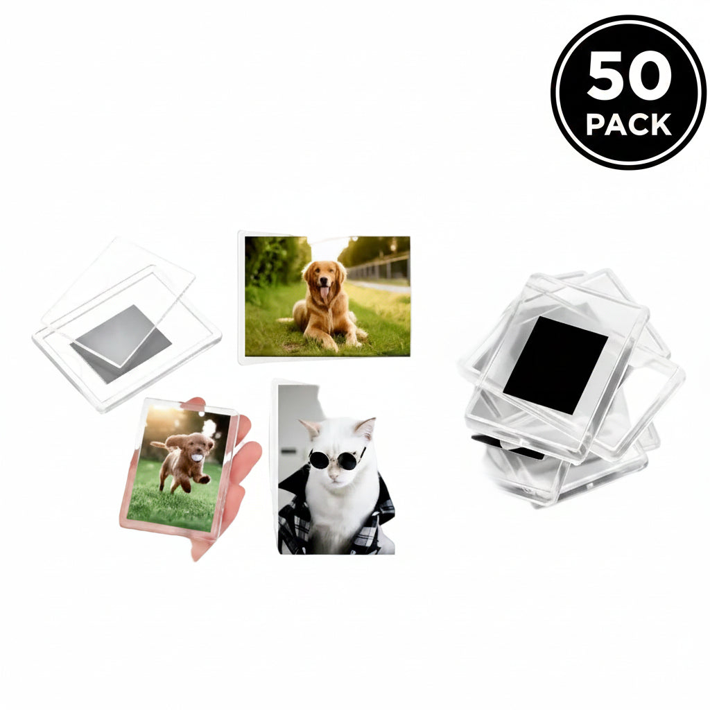 50 Pack Acrylic Magnetic Frames