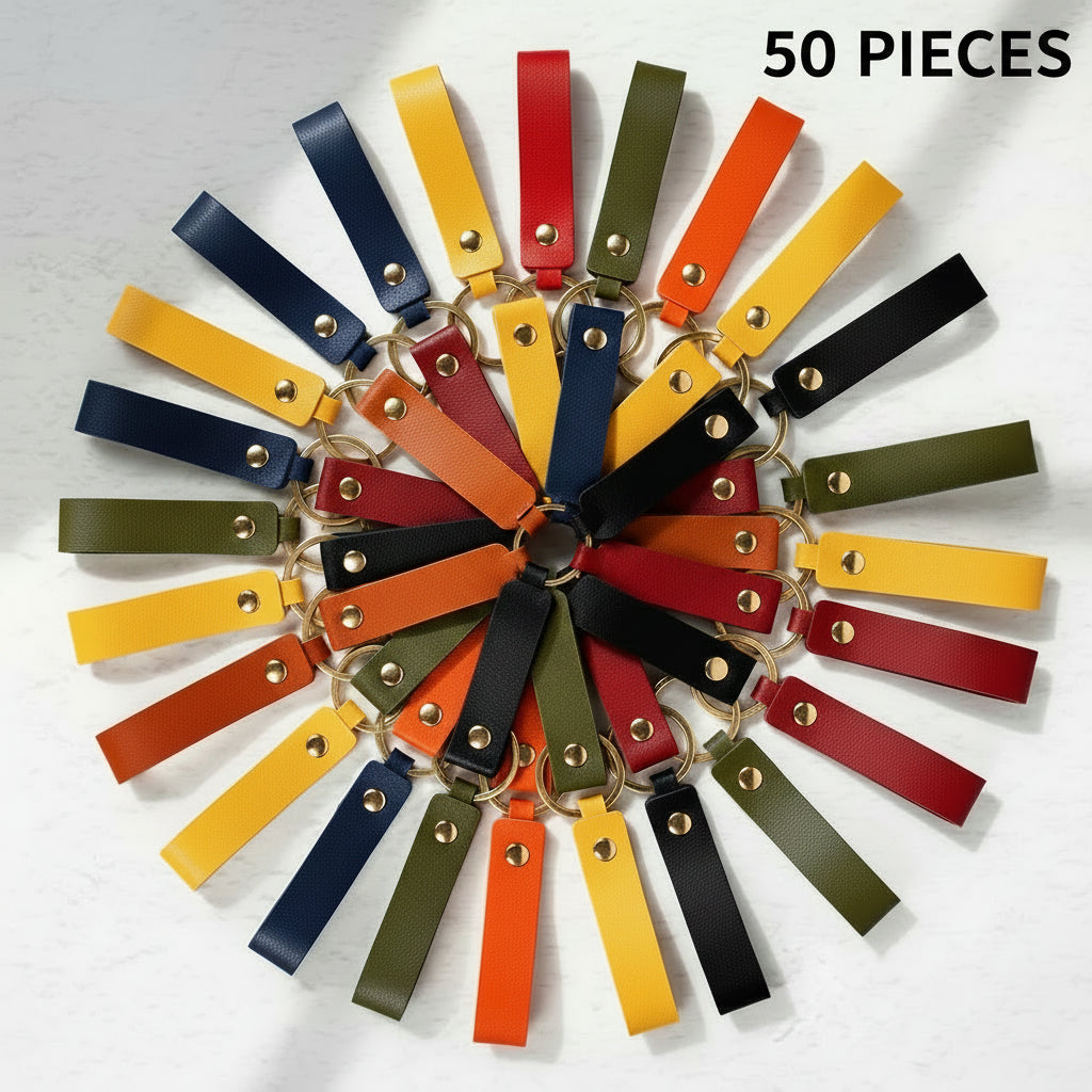 50 Leather Strap Keychain for Photobooth Keepsakes